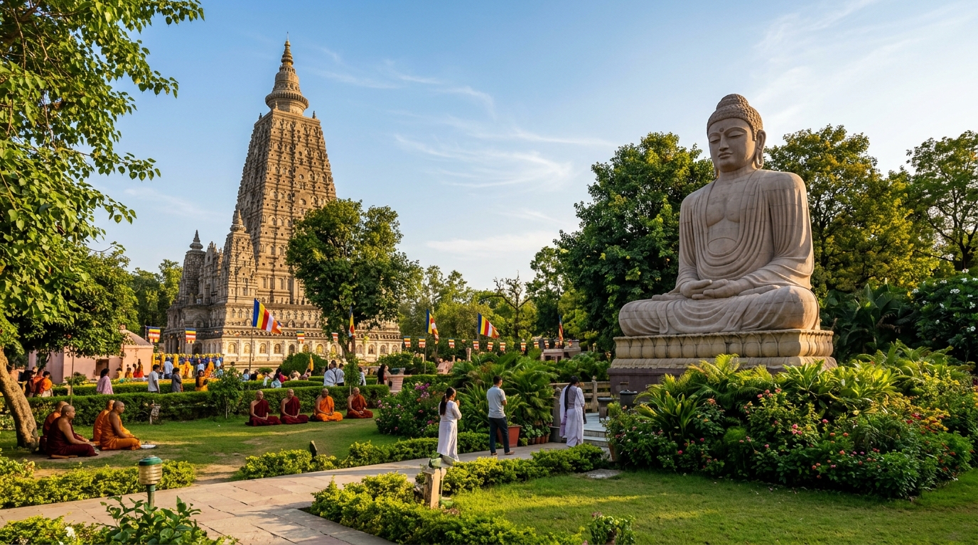 Gaya Vishnupad Temple and Mahabodhi Temple Tour